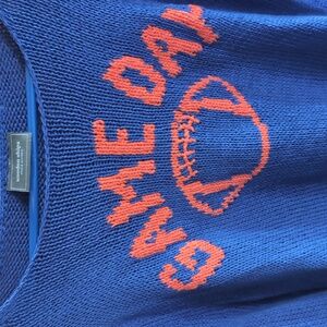 Wooden ships game day sweater